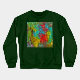 abstraction in green 2 Crewneck Sweatshirt